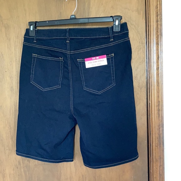 Faith Jeans high rise skinny Bermuda jean short 18W - Picture 7 of 17
